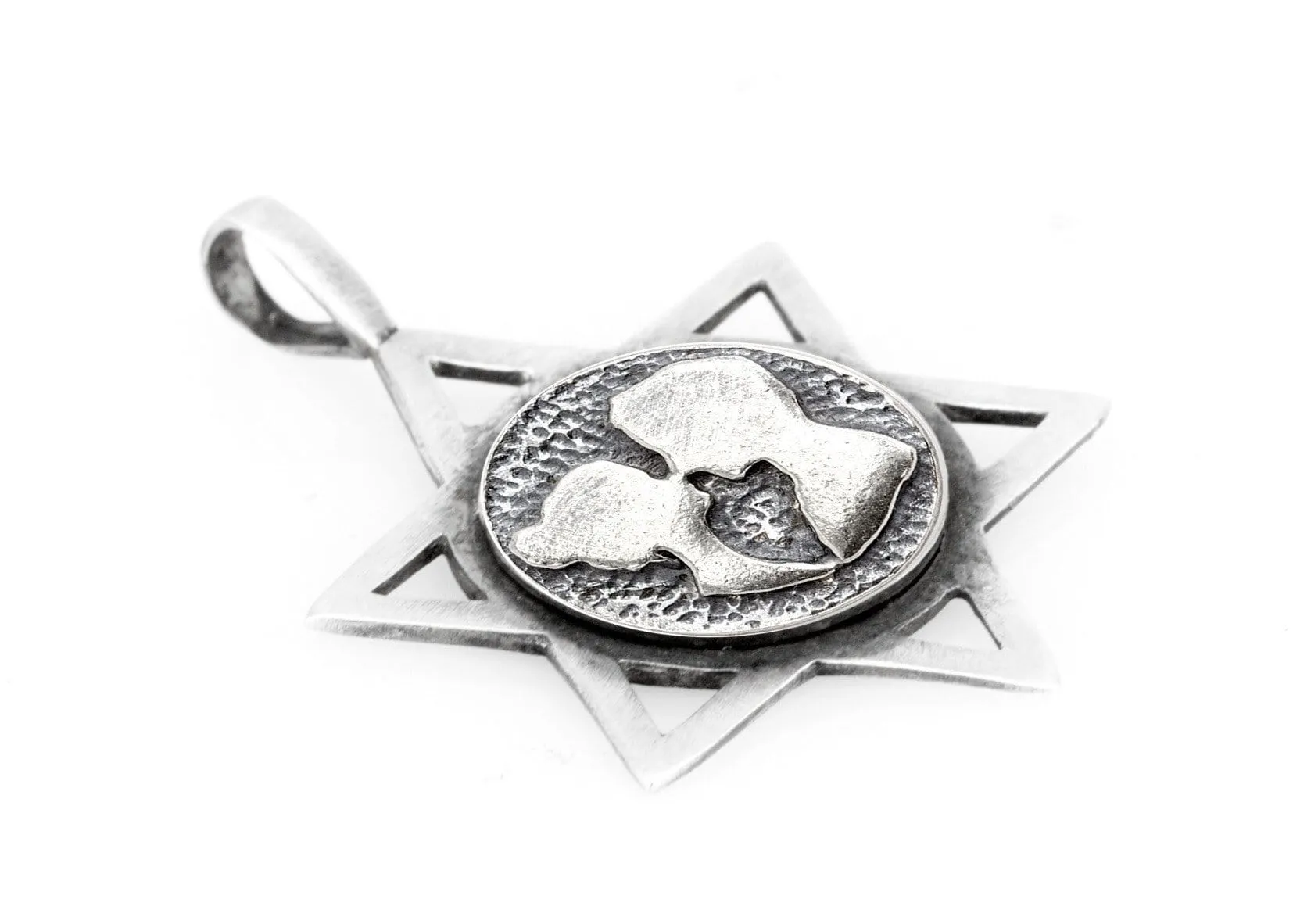 Star Of David With Couple Medallion