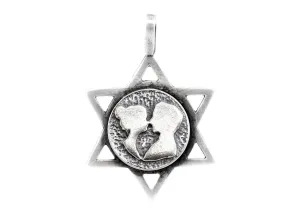Star Of David With Couple Medallion