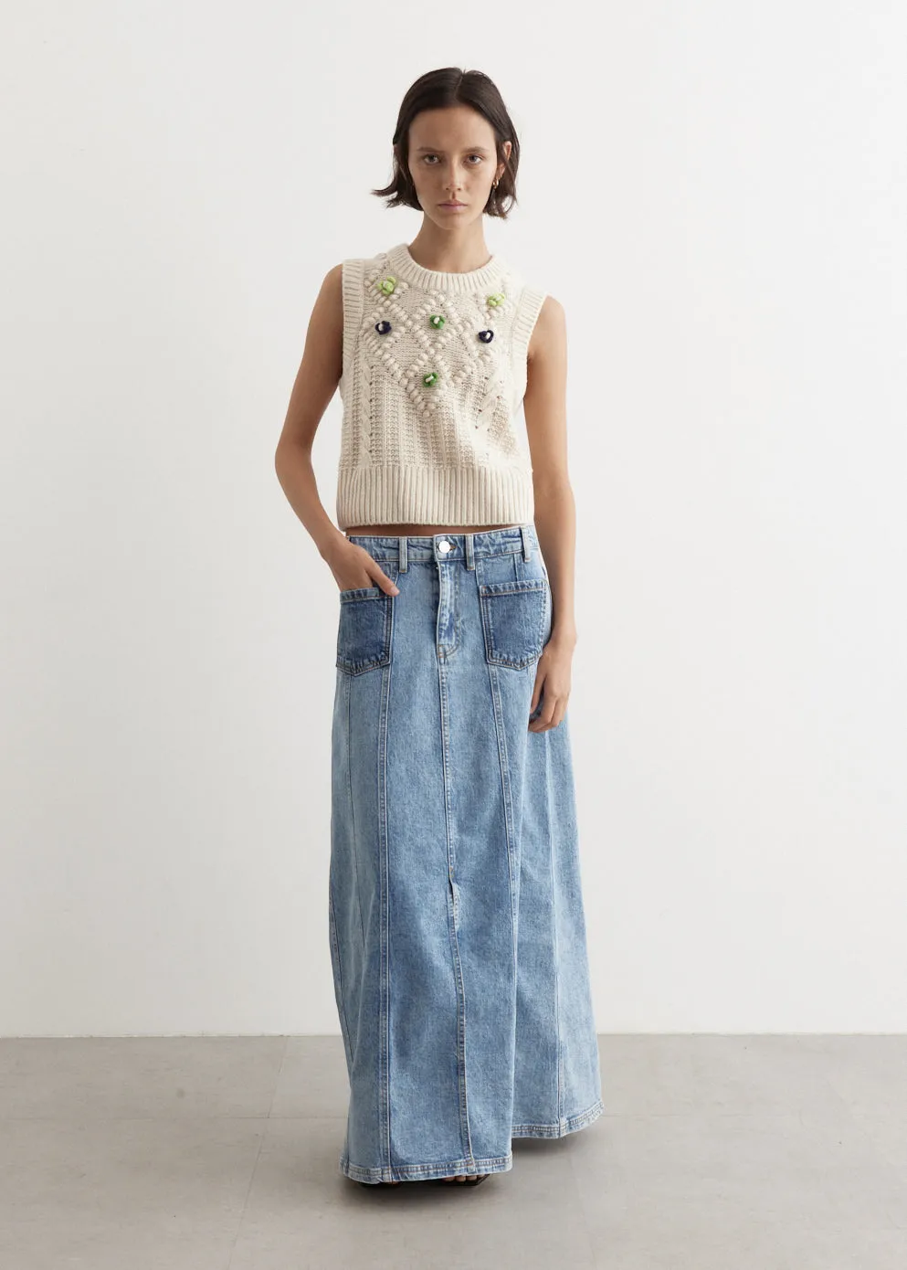 Susana Denim Skirt