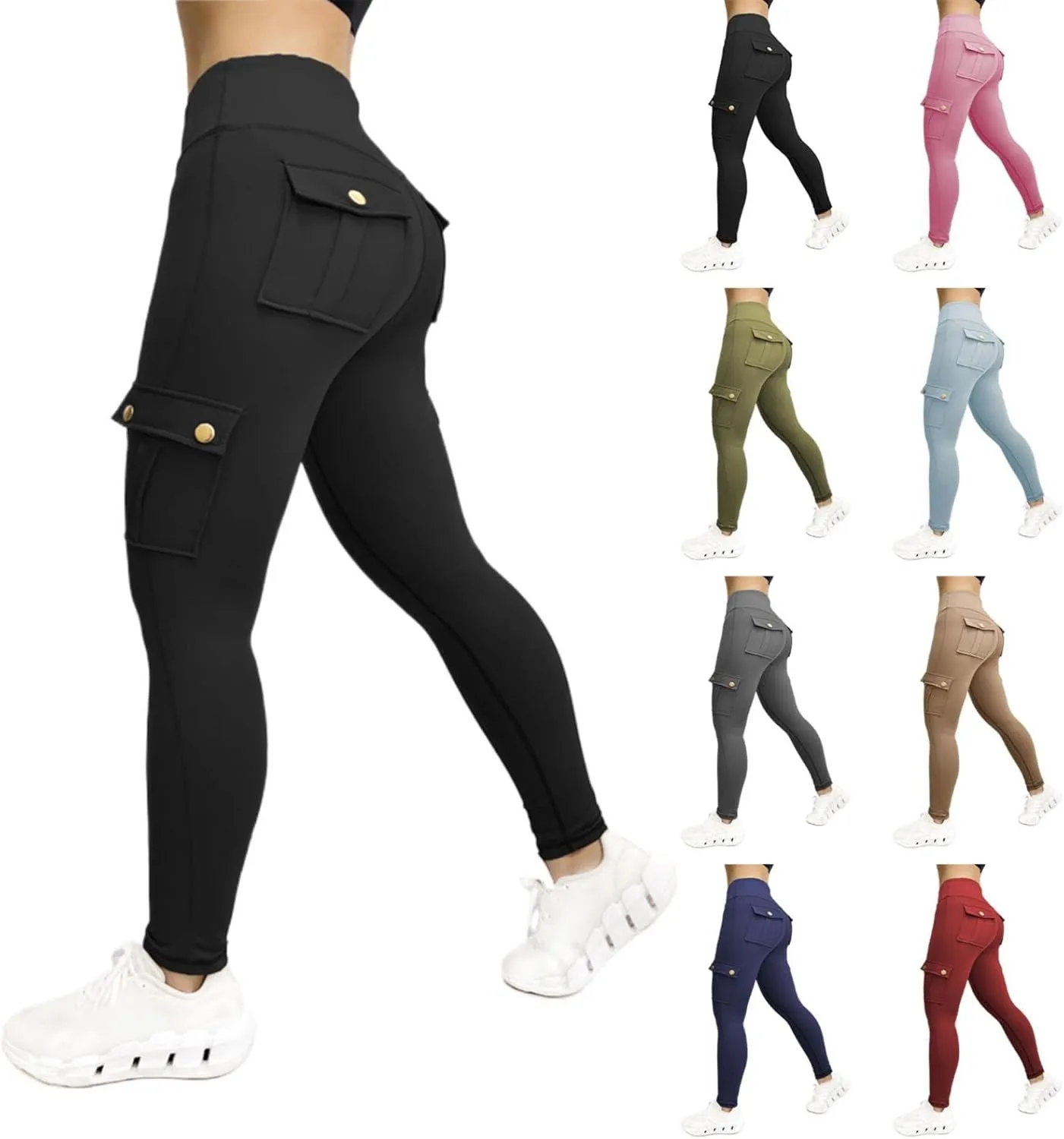 Sweatpants Woman Plus Size Quick Drying Pants High Waist Trousers Solid Color Casual Cozy Pants with Pockets
