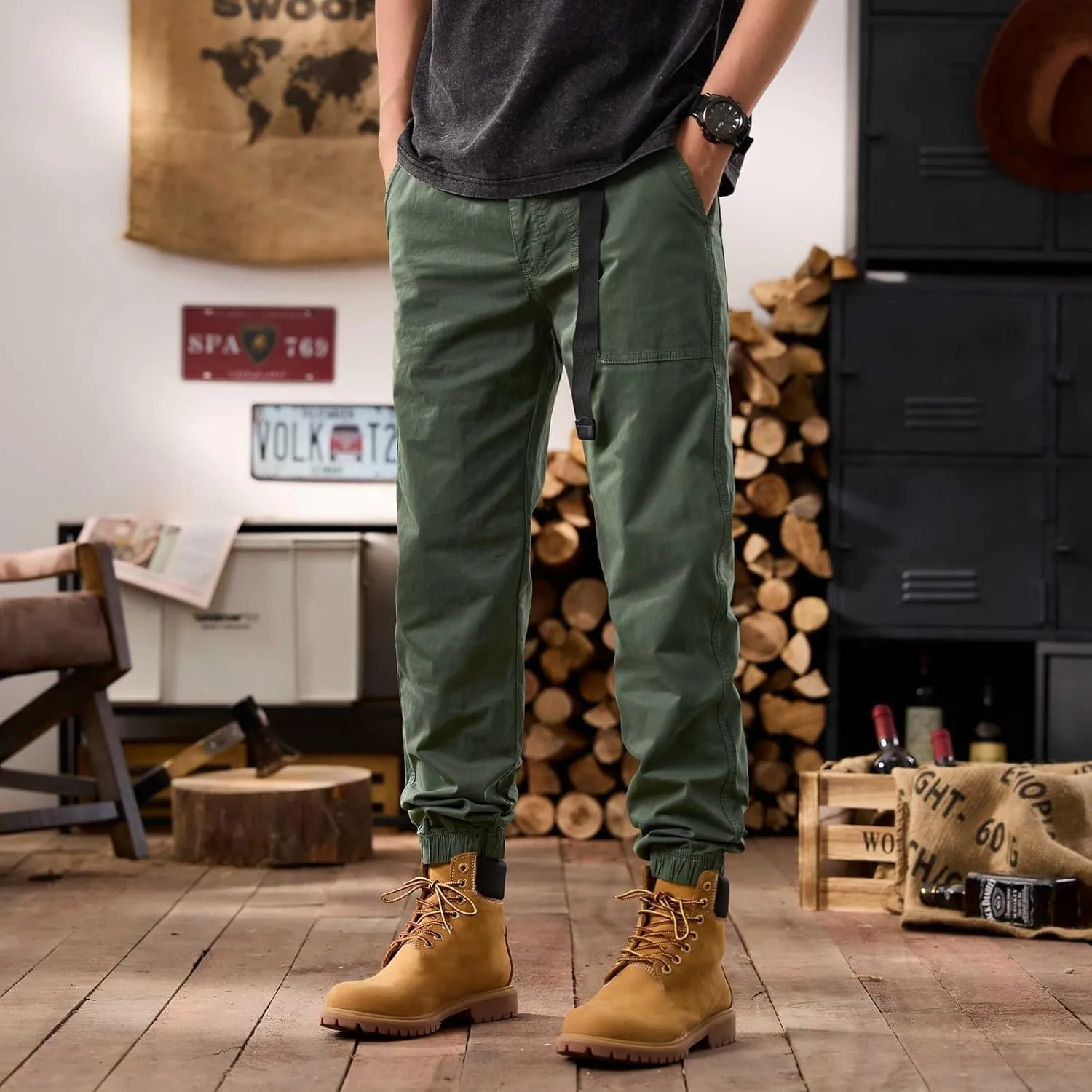 Tactical Pants for Men Hiking Cargo Pants Lightweight Work Training Pants Trousers Suitable for Outdoor and Travel