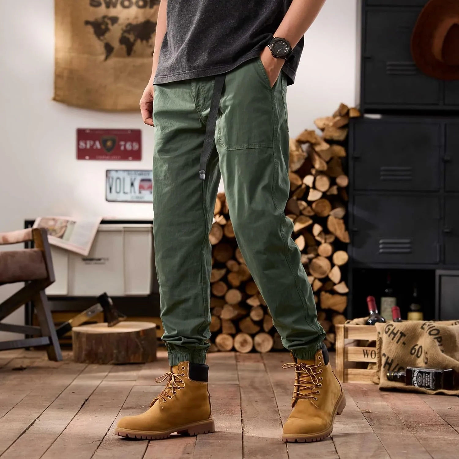 Tactical Pants for Men Hiking Cargo Pants Lightweight Work Training Pants Trousers Suitable for Outdoor and Travel