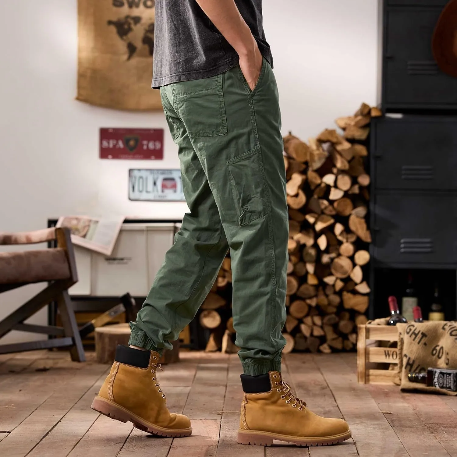 Tactical Pants for Men Hiking Cargo Pants Lightweight Work Training Pants Trousers Suitable for Outdoor and Travel