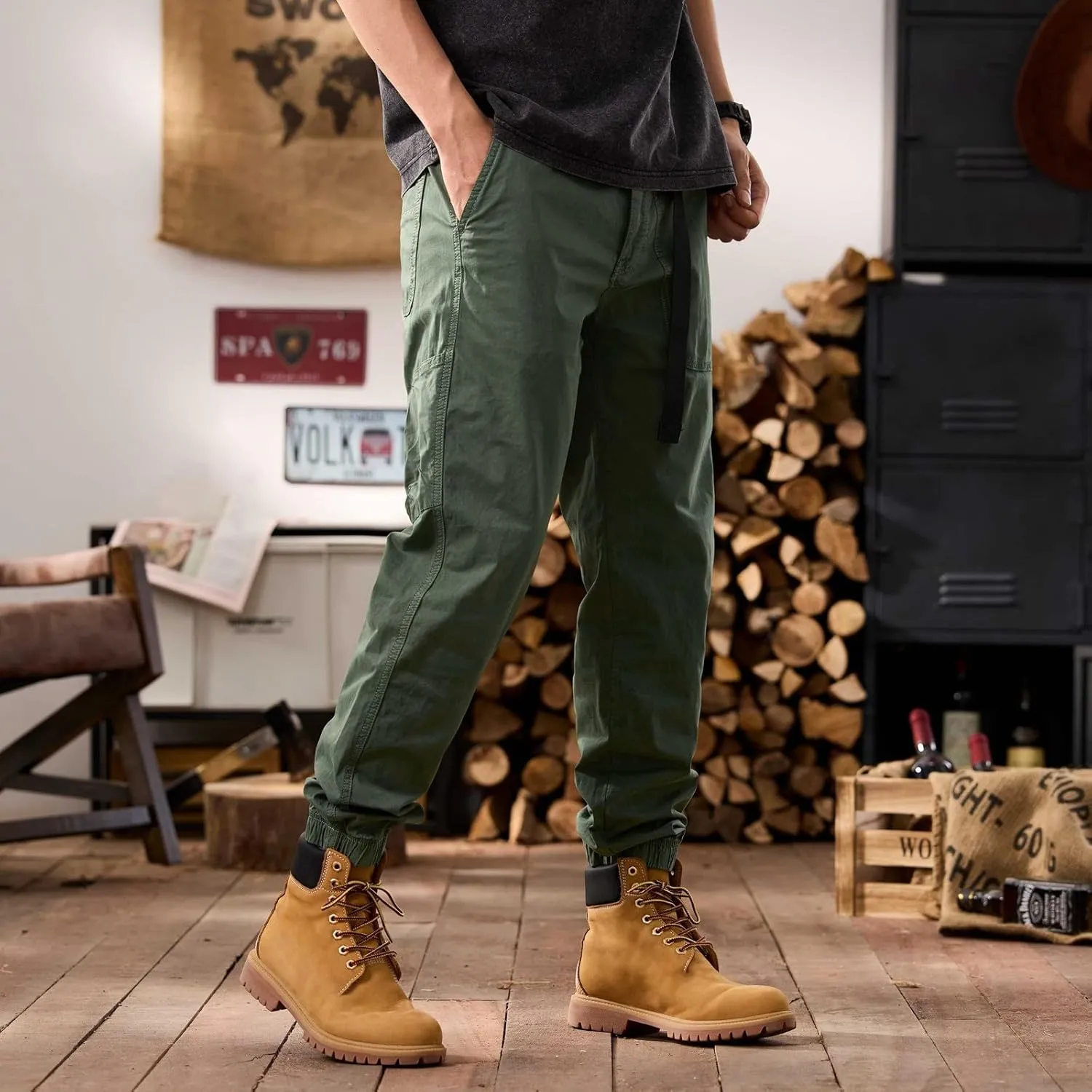 Tactical Pants for Men Hiking Cargo Pants Lightweight Work Training Pants Trousers Suitable for Outdoor and Travel
