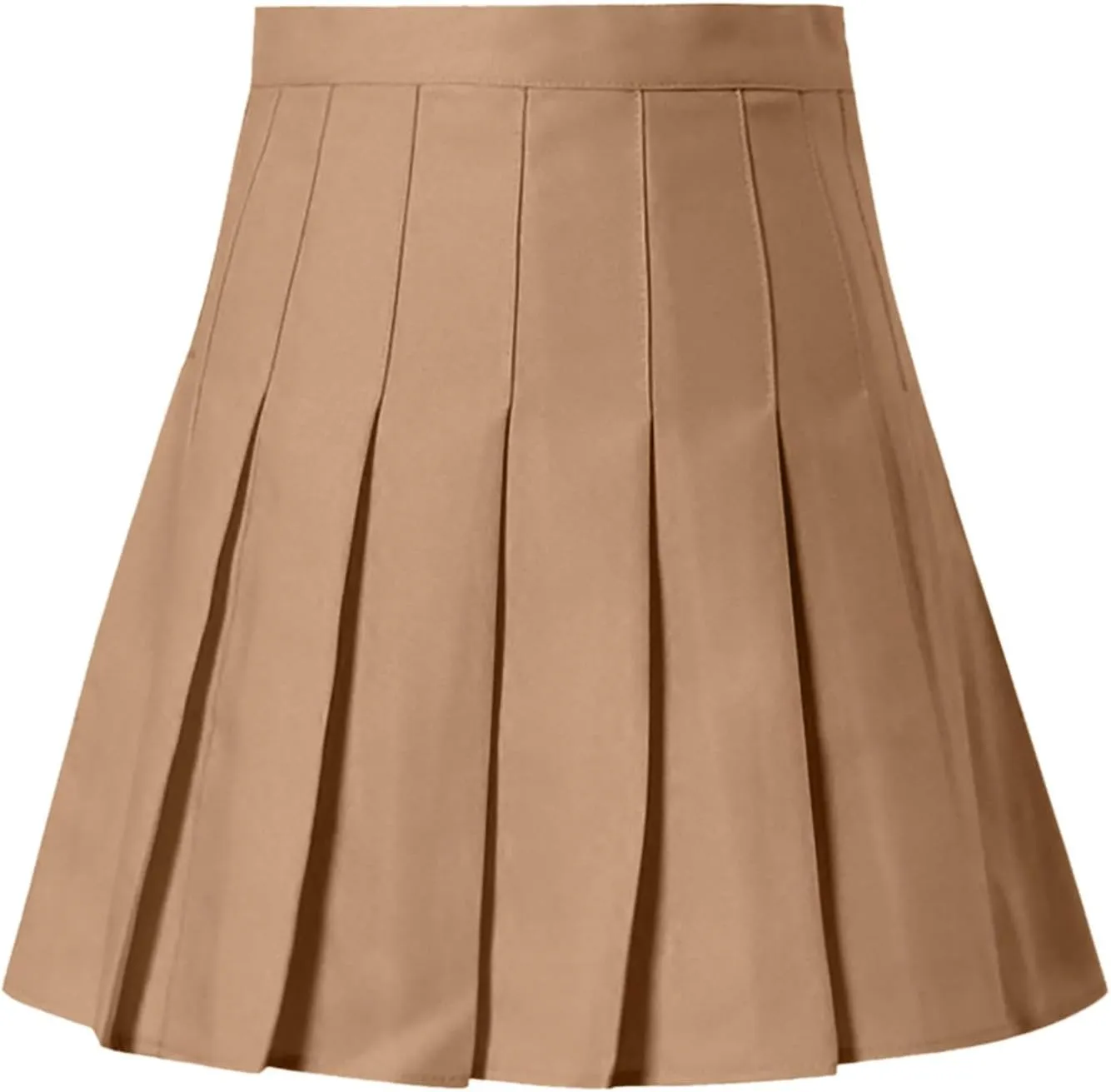 Teen Girls Pleated Skirts Spring Preppy A-Line Skirt with Pockets Trendy Elastic High Waisted Athletic Skorts with Shorts