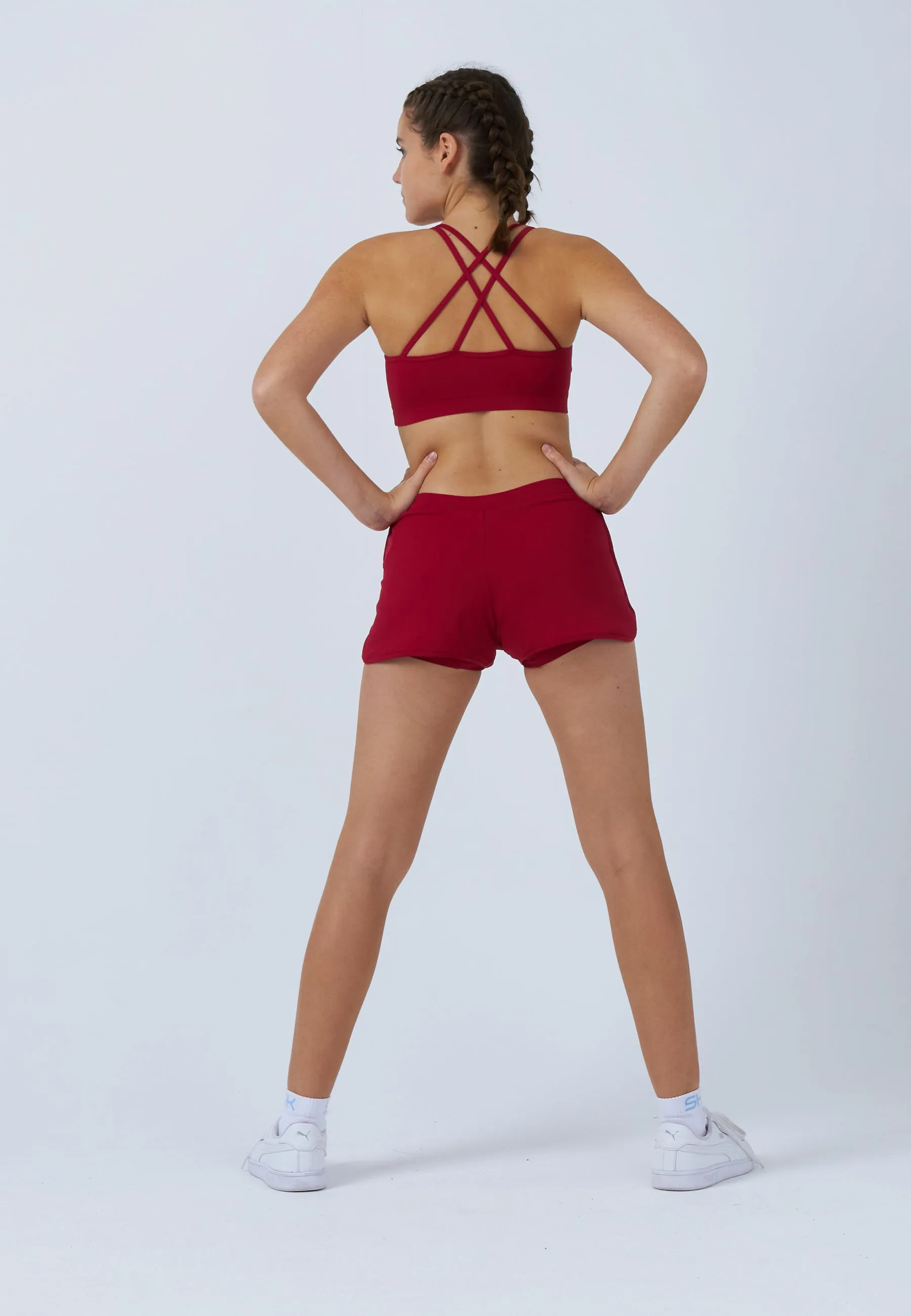 Tennis 2-in-1 Shorts, bordeaux red