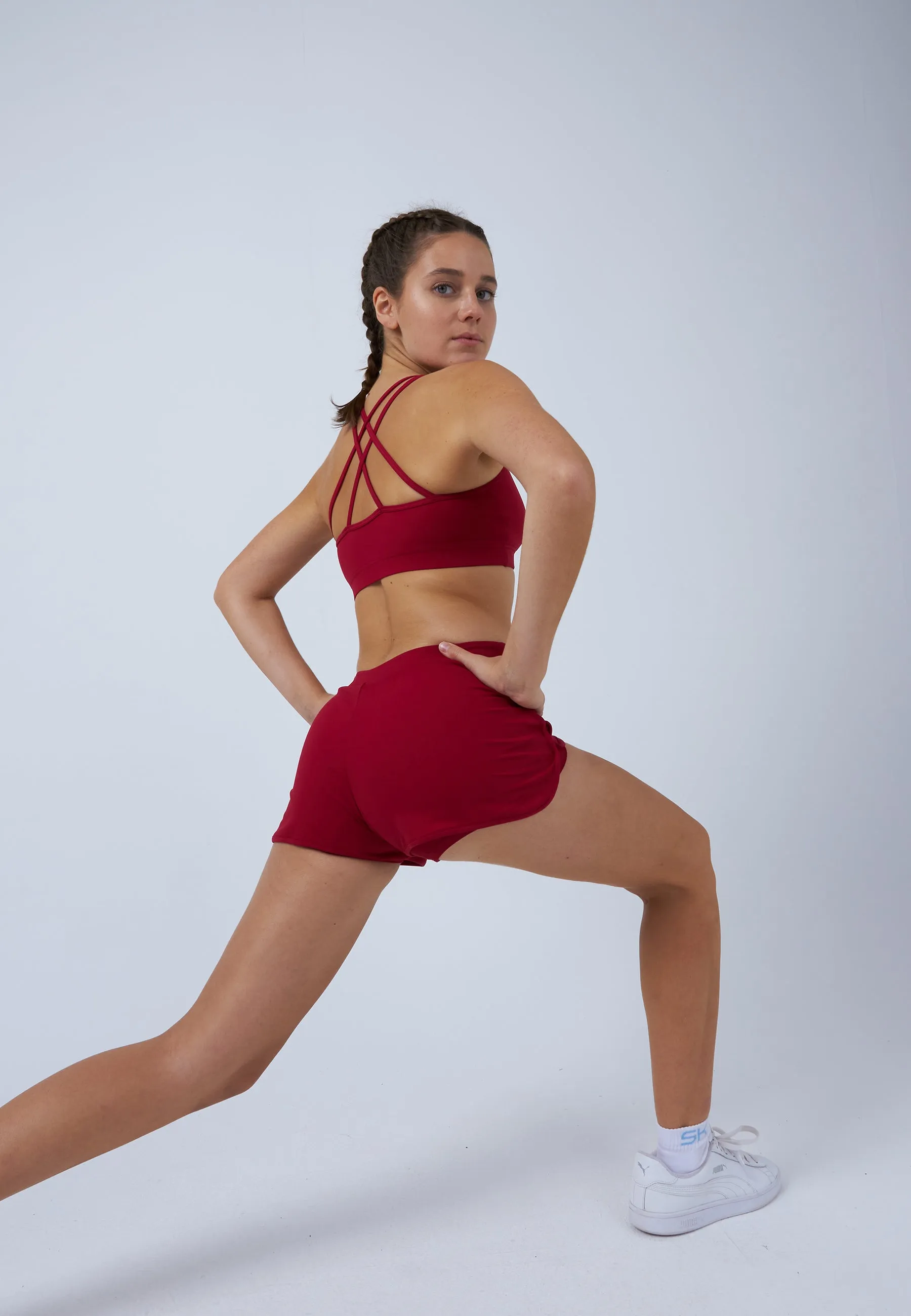 Tennis 2-in-1 Shorts, bordeaux red