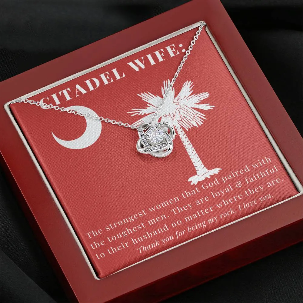 The Citadel,  To my Wife, Love Knot Necklace