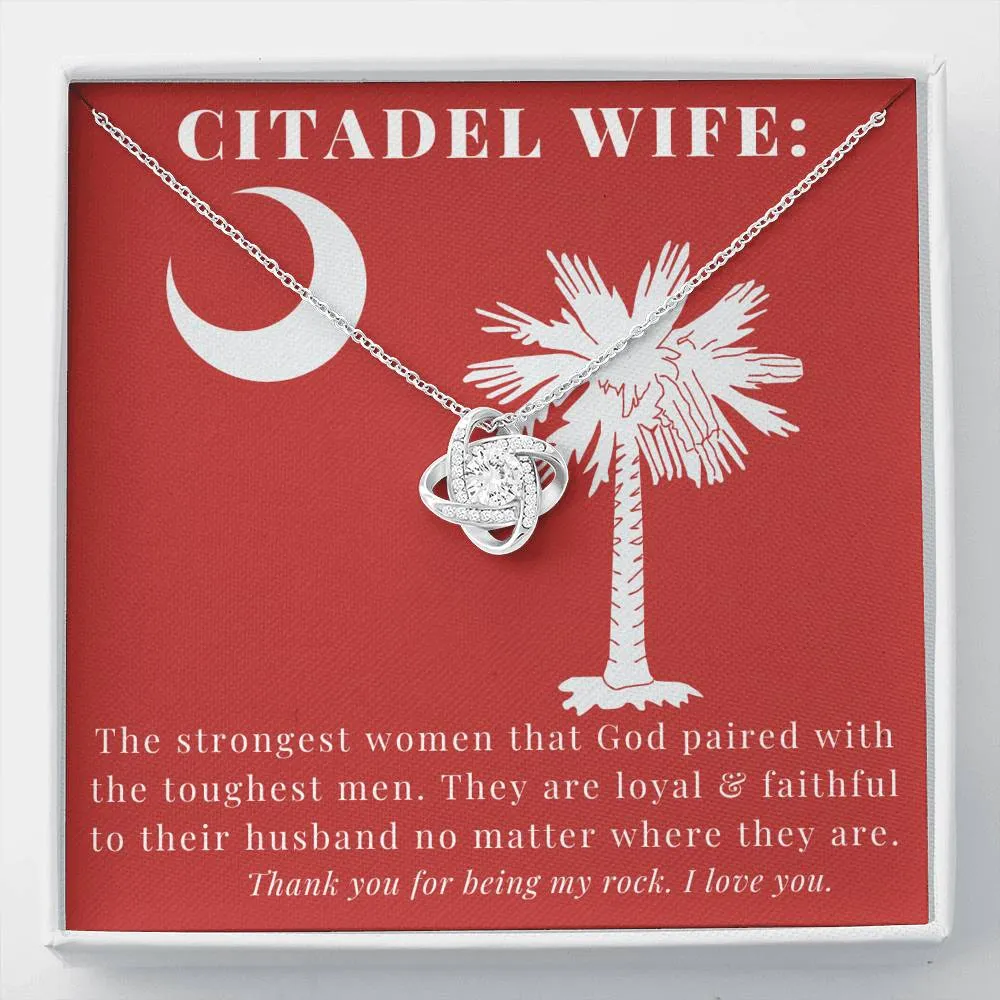 The Citadel,  To my Wife, Love Knot Necklace