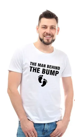 The Man Behind The Bump Maternity Matching Couple Tees