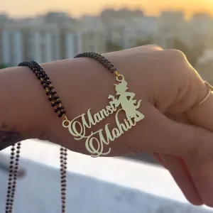 Tom And Jerry Couple Name Necklace