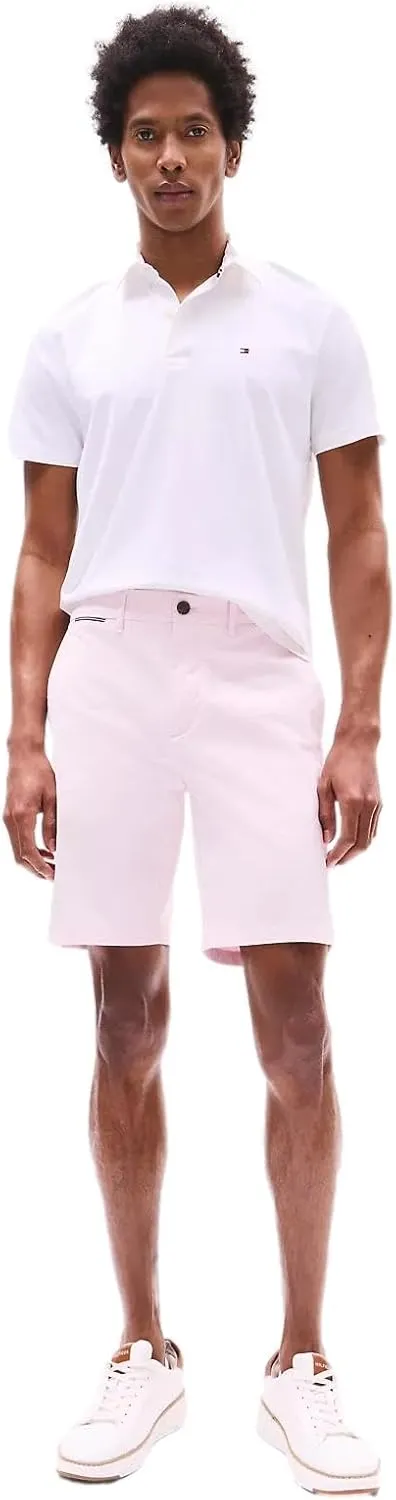 Tommy Hilfiger Men's Casual Stretch 9 Chino Shorts, 40, Sand
