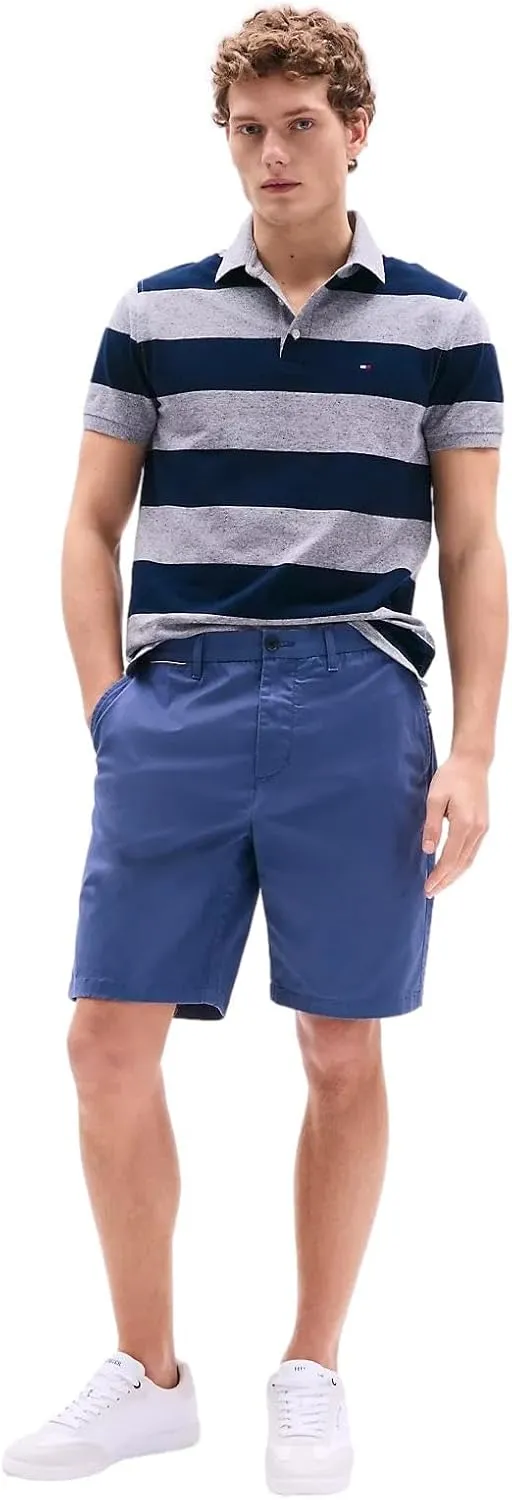 Tommy Hilfiger Men's Casual Stretch 9 Chino Shorts, 40, Sand
