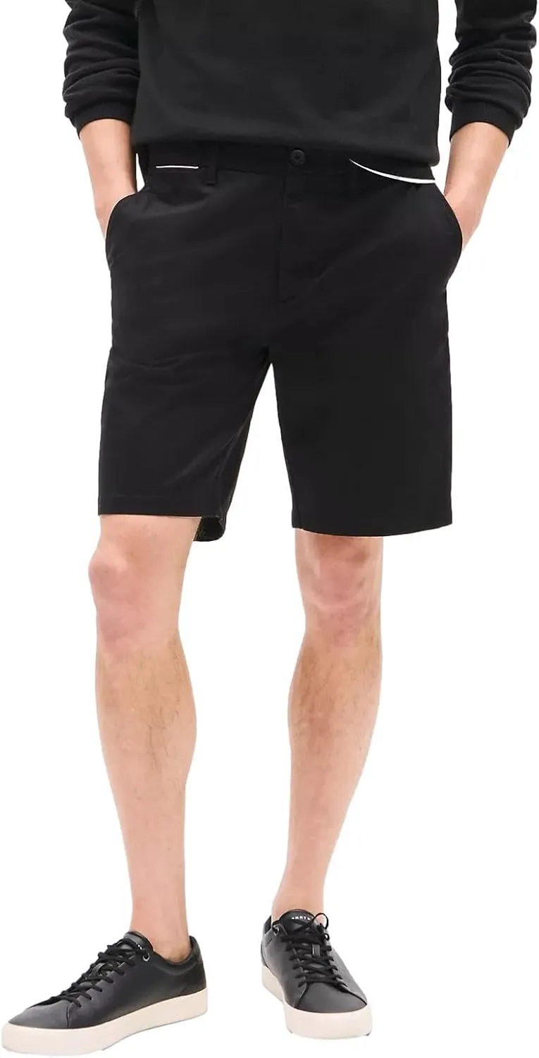 Tommy Hilfiger Men's Casual Stretch 9 Chino Shorts, 40, Sand