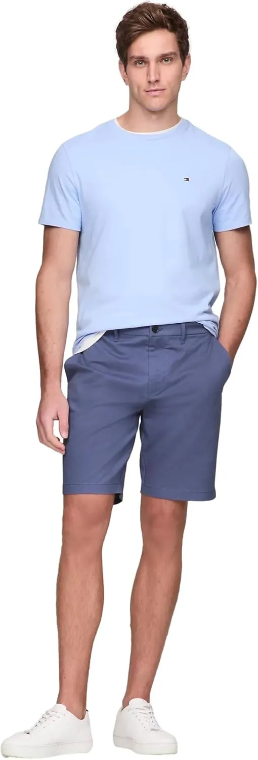 Tommy Hilfiger Men's Casual Stretch 9 Chino Shorts, 40, Sand