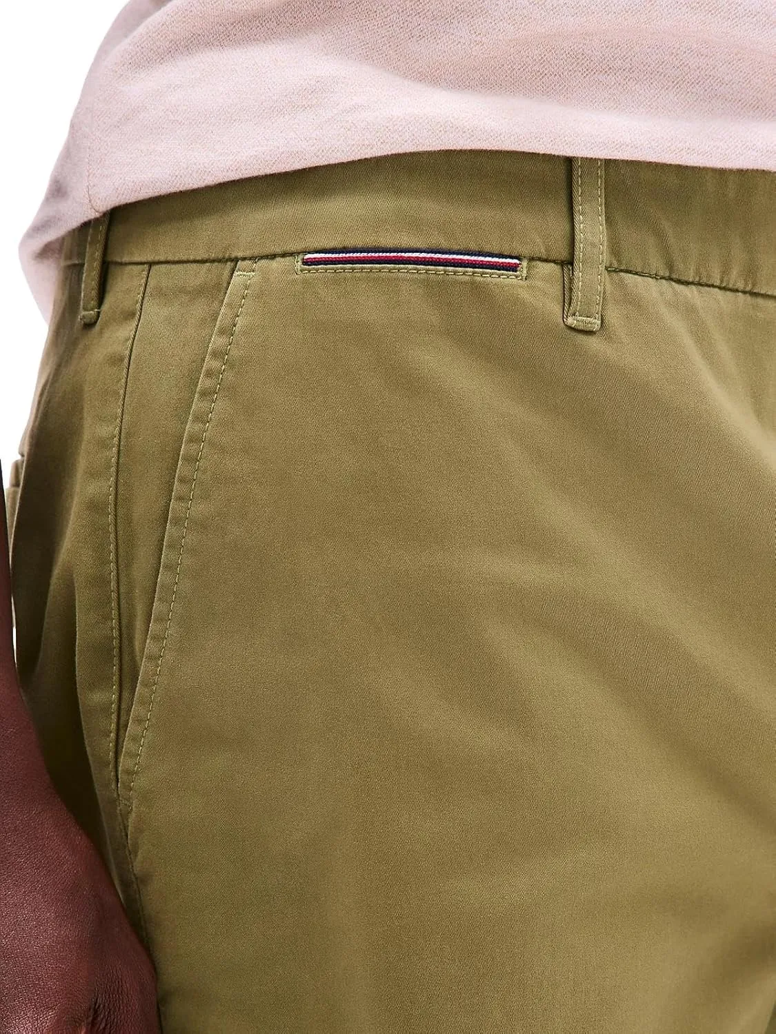 Tommy Hilfiger Men's Casual Stretch 9 Chino Shorts, 40, Sand