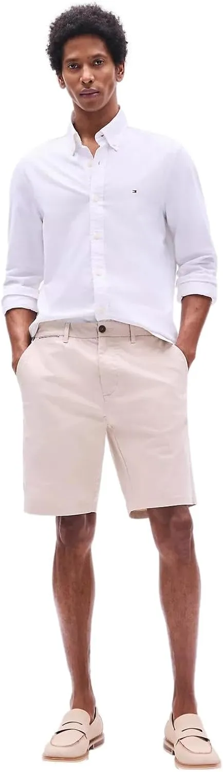 Tommy Hilfiger Men's Casual Stretch 9 Chino Shorts, 40, Sand