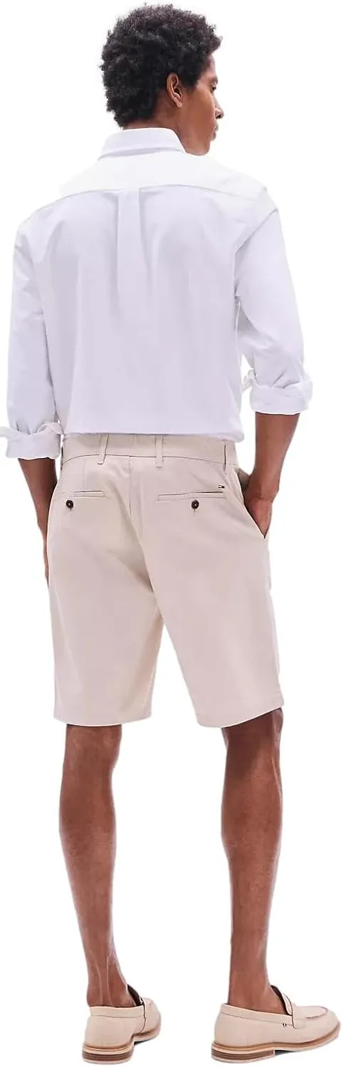 Tommy Hilfiger Men's Casual Stretch 9 Chino Shorts, 40, Sand