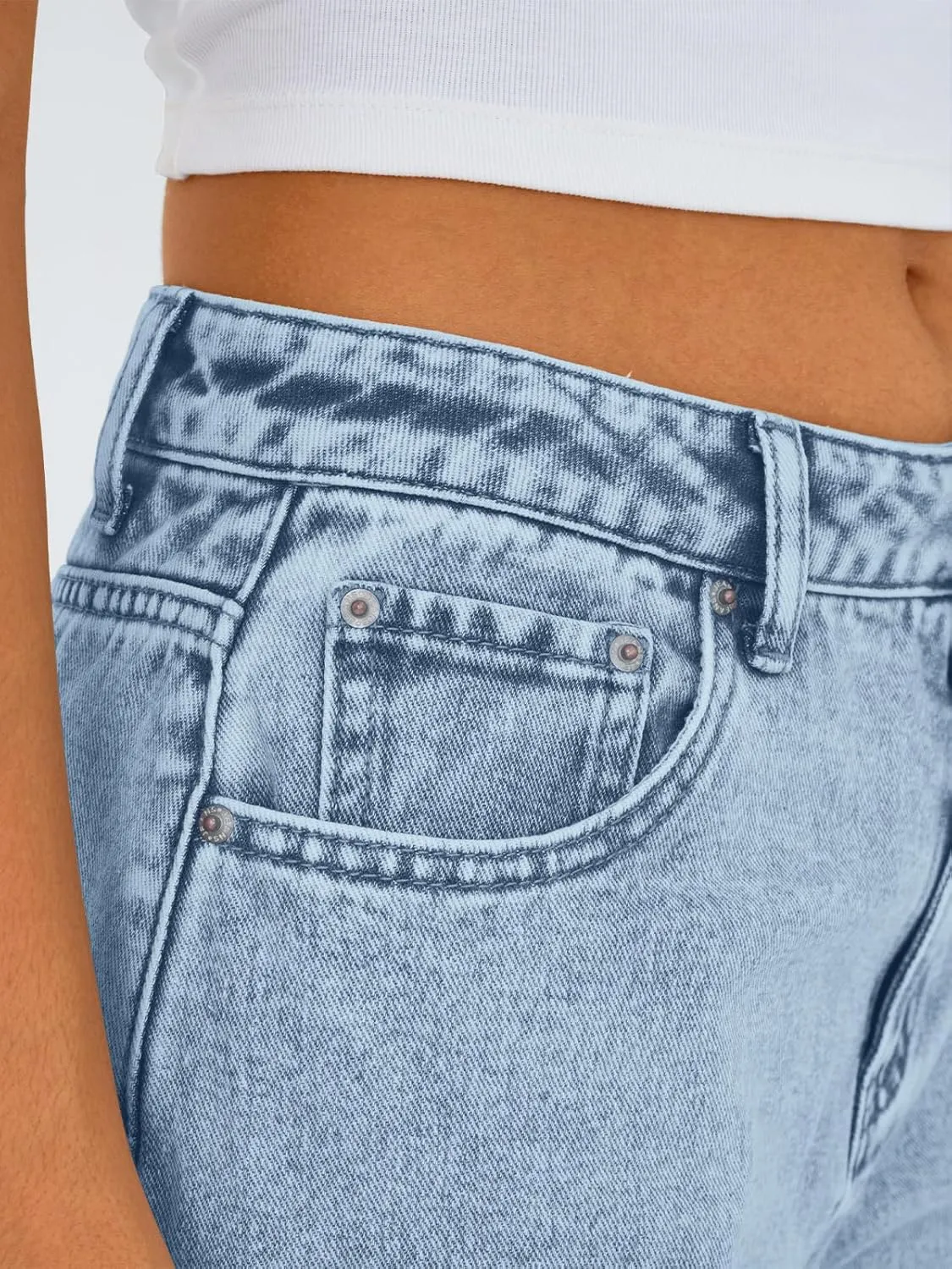 Trendy Queen Jeans for Women Wide Straight Leg High Waisted Stretchy Baggy Jeans Fashion Loose Denim Pants Summer 2025