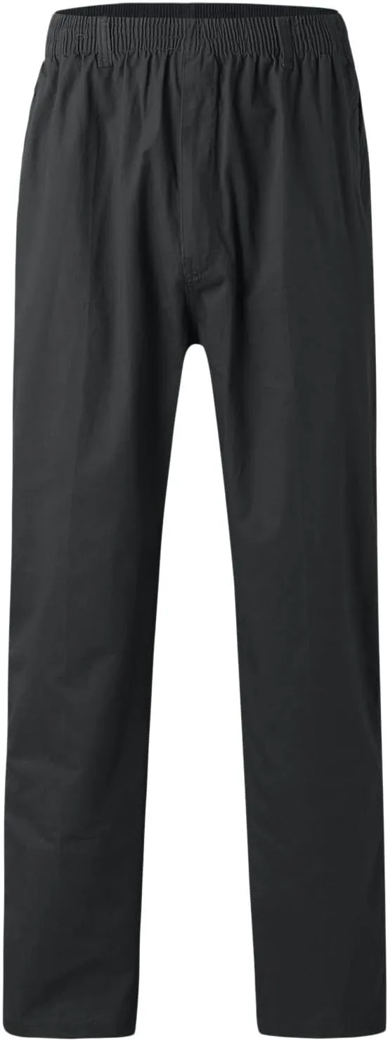 Trendy Solid Color Strech Chino Pants for Men Cotton Soft Lightweight Slim Fit Open Bottom High Waist Cargo Trousers