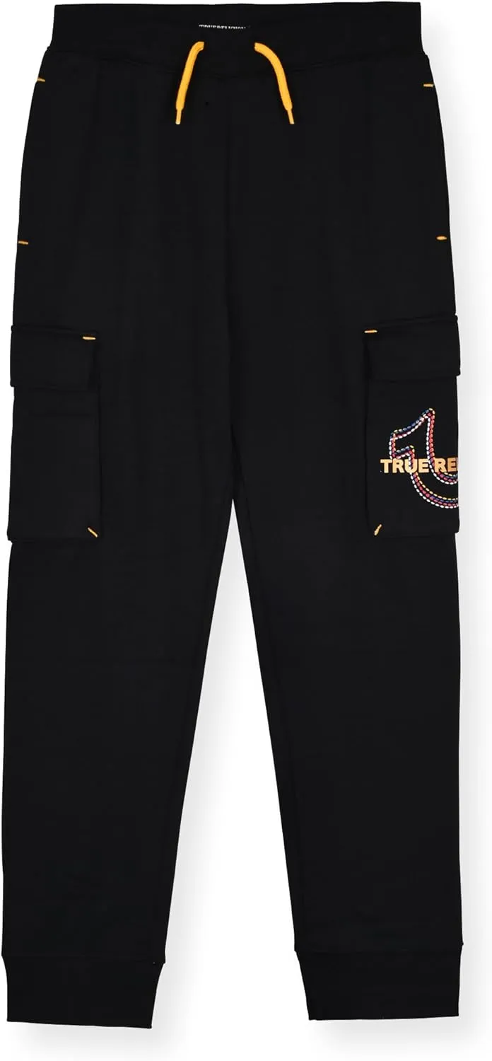 True Religion Boys Sweatshirts and Sweatpants for Kids 2 Piece Clothing Set Fleece Hoodie and Jogger Pants