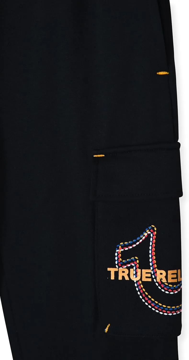 True Religion Boys Sweatshirts and Sweatpants for Kids 2 Piece Clothing Set Fleece Hoodie and Jogger Pants