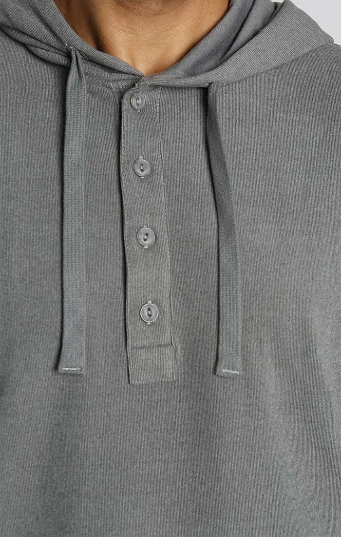 Ultra Soft Ribbed Hooded Henley