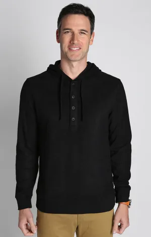 Ultra Soft Ribbed Hooded Henley
