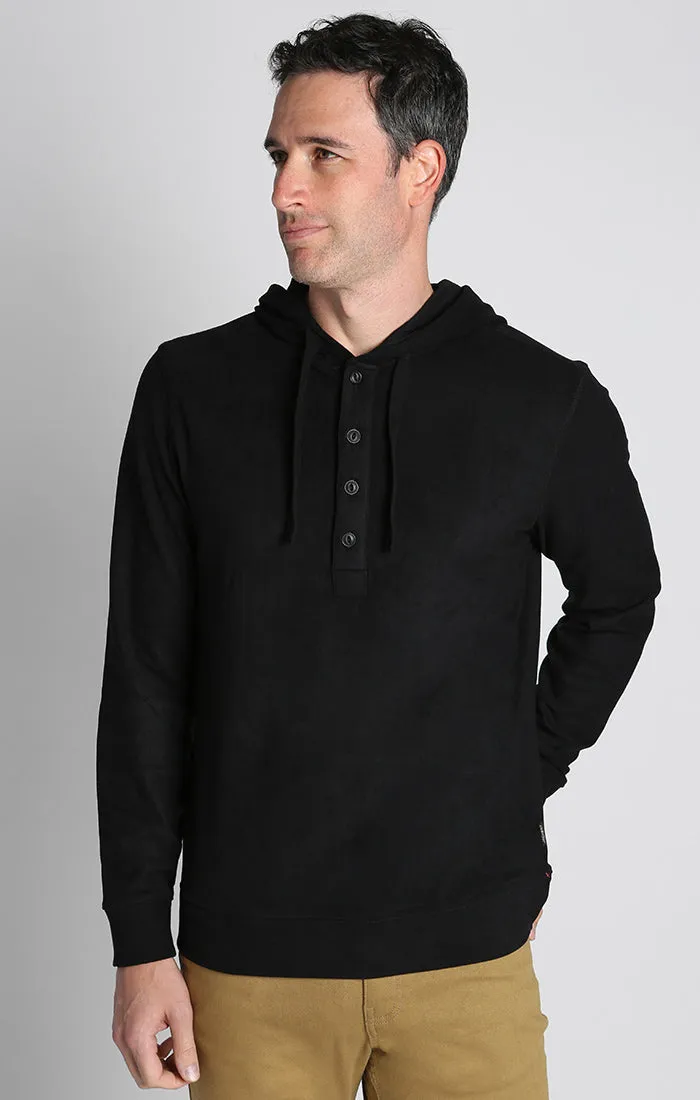 Ultra Soft Ribbed Hooded Henley