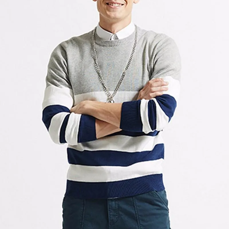West Louis Casual Striped Fashion Pullover
