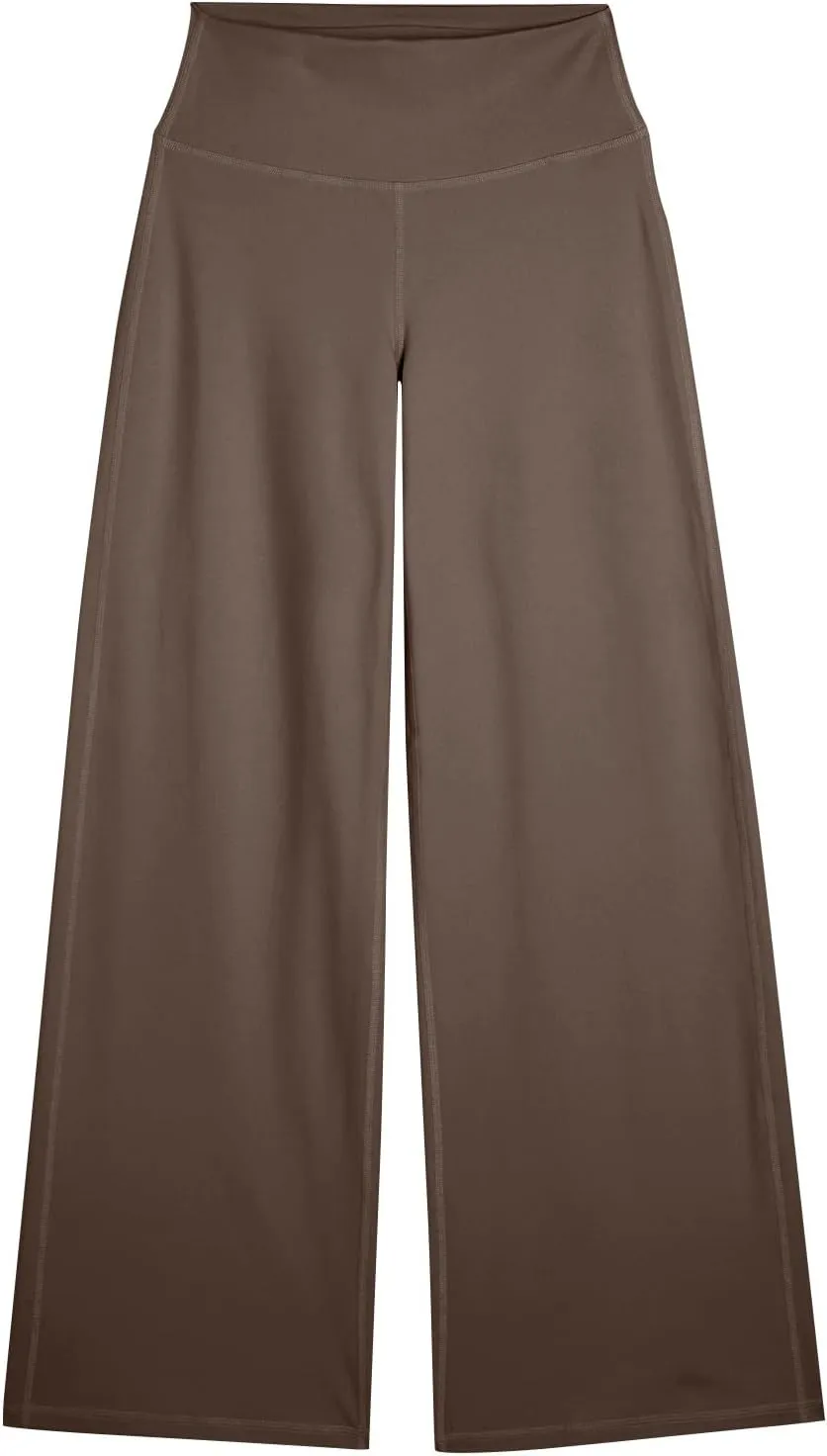 Wide Leg Pants for Women Soft Stretchy Tummy Control Yoga Pants Athletic Workout Pant Cozy Bootcut Leggings Trousers