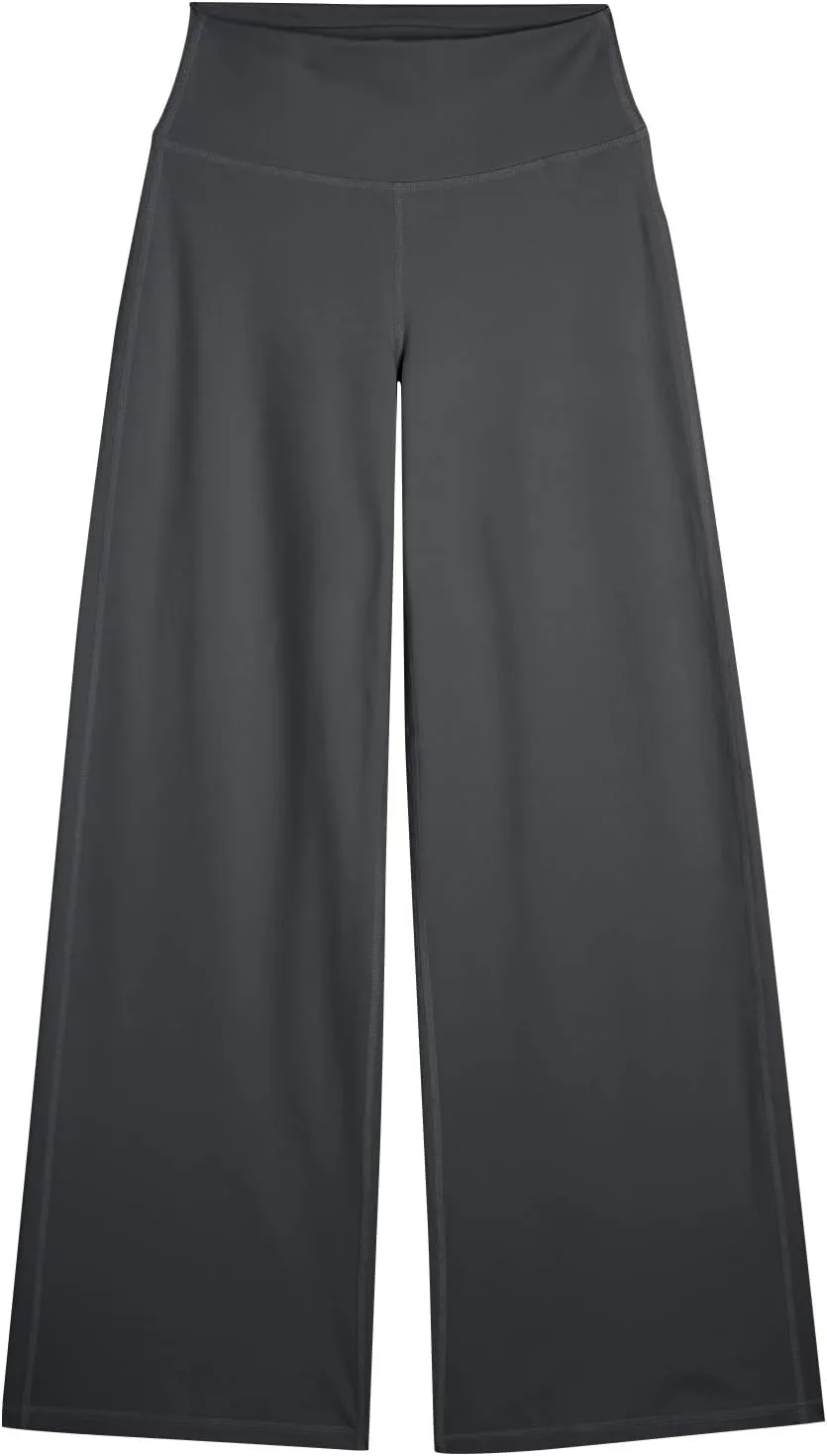 Wide Leg Pants for Women Soft Stretchy Tummy Control Yoga Pants Athletic Workout Pant Cozy Bootcut Leggings Trousers