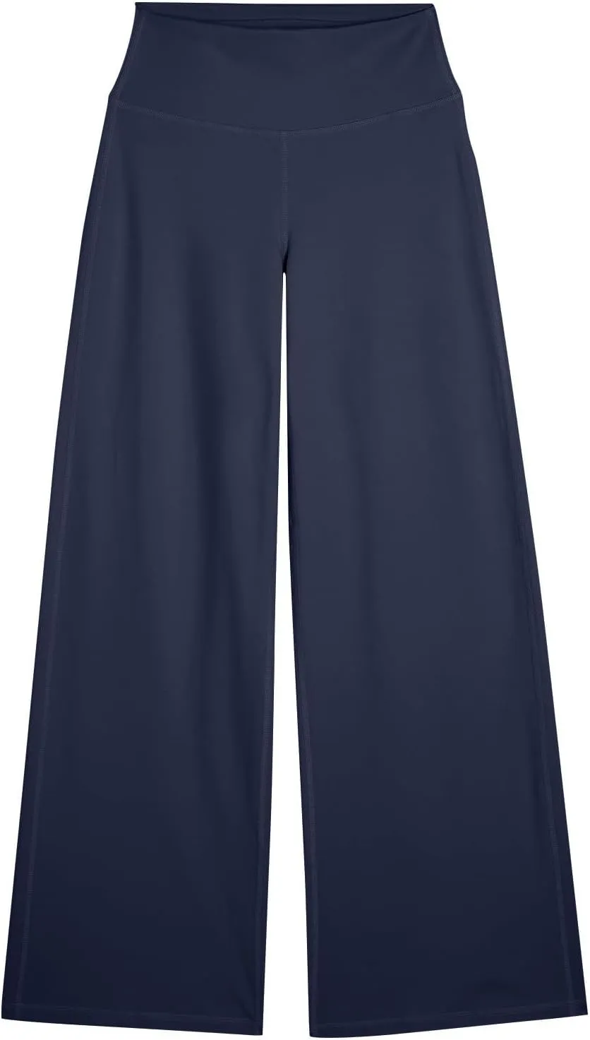 Wide Leg Pants for Women Soft Stretchy Tummy Control Yoga Pants Athletic Workout Pant Cozy Bootcut Leggings Trousers