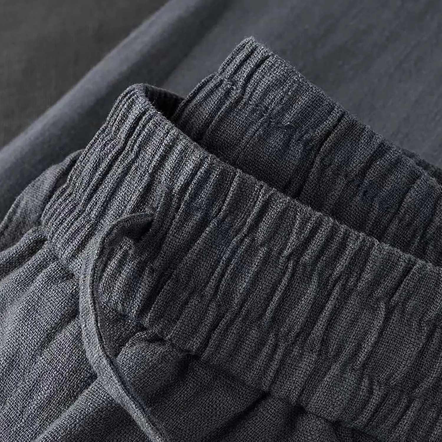 Women Linen Pants Wide Leg Casual Palazzo Pants Soft Cotton Linen Lounge Beach Summer Outfits Trousers with Pockets