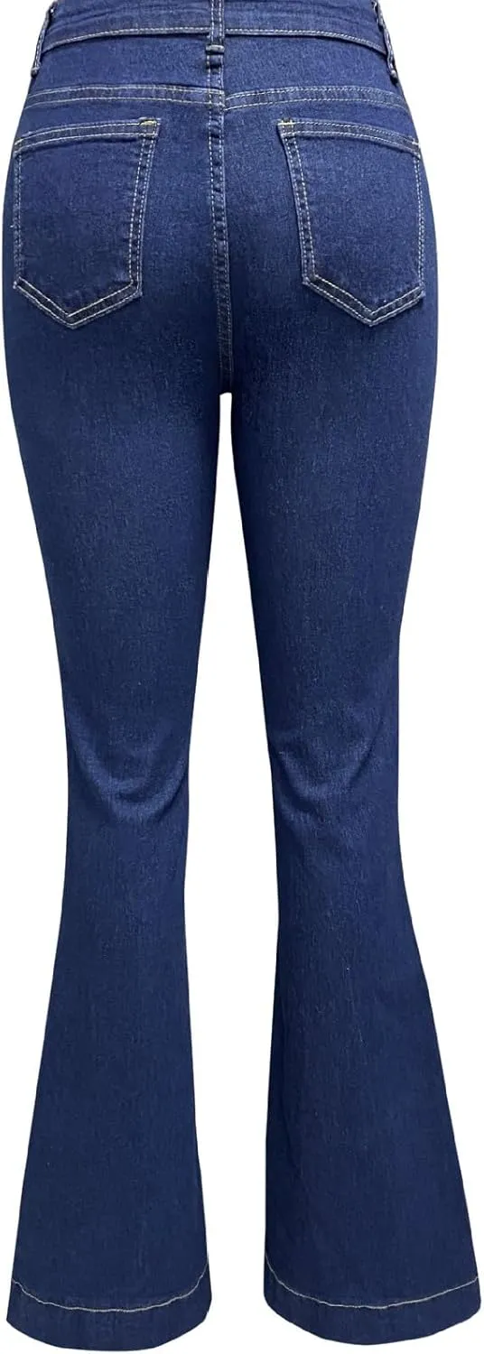 Women Sweatpants That Look Like Jeans High Waisted Trendy Tummy Casual Control Pant Y2k Straight Jeans for Women