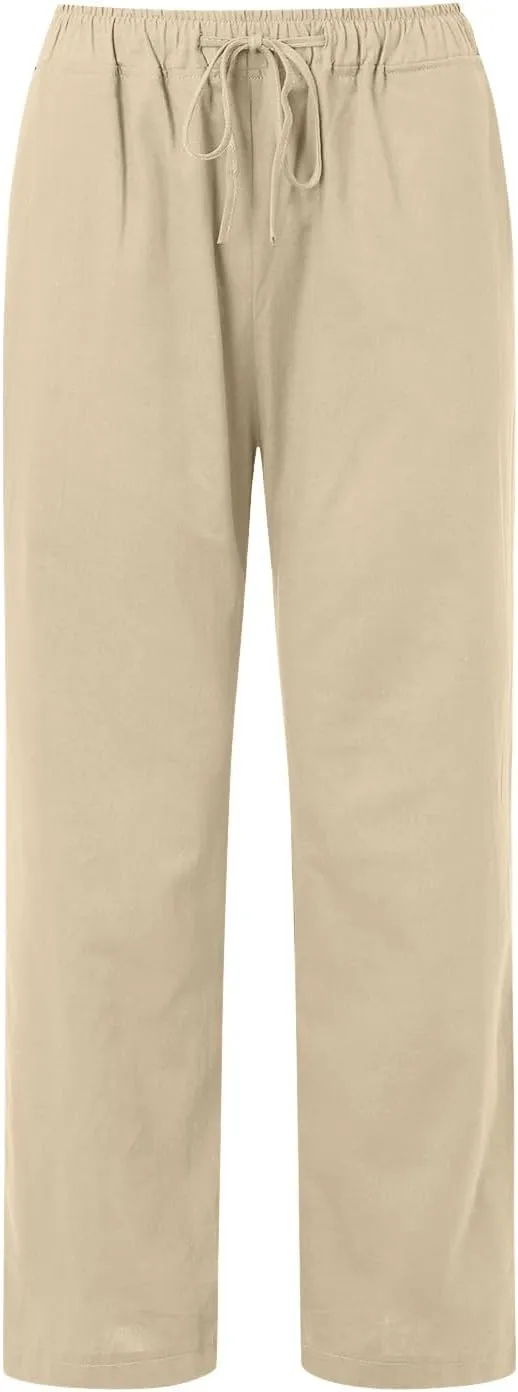Women's Casual Loose Wide Leg Cozy Pants Winter Plus Work Jeans with Pockets Wide Leg High Waisted