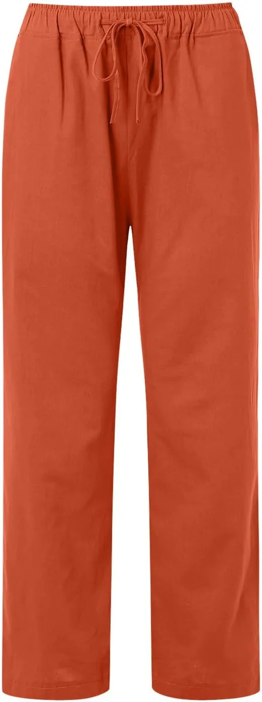 Women's Casual Loose Wide Leg Cozy Pants Winter Plus Work Jeans with Pockets Wide Leg High Waisted