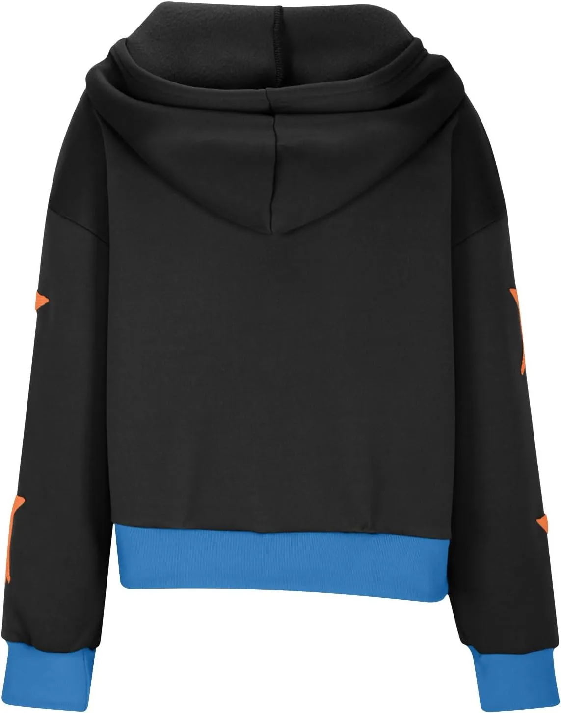 Womens Cropped Oversized Hoodies Long Sleeve Half Zip Pullover Sweatshirts 2024 Fashion Outfits Cute Y2K Clothes