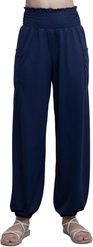 Women's Harem Pants High Waist Hippie Boho Yoga Palazzo Casual with Pockets