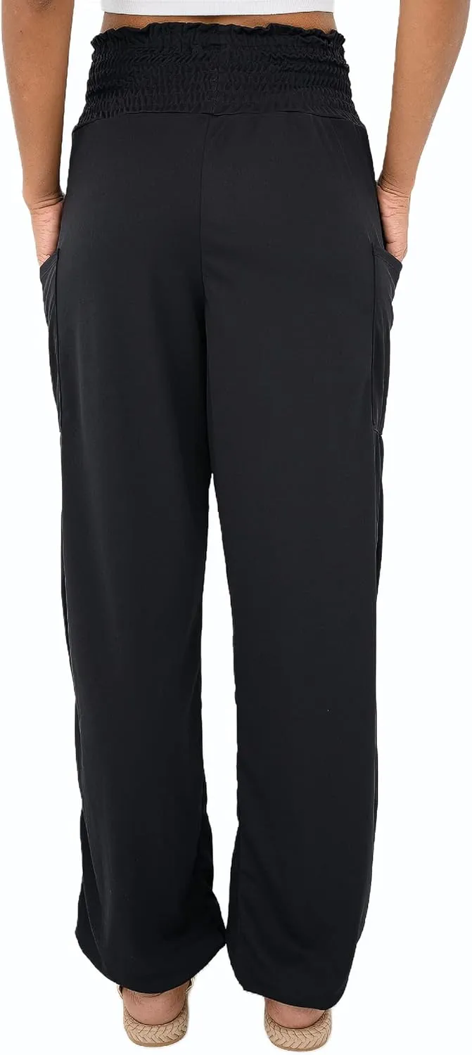 Women's Harem Pants High Waist Hippie Boho Yoga Palazzo Casual with Pockets