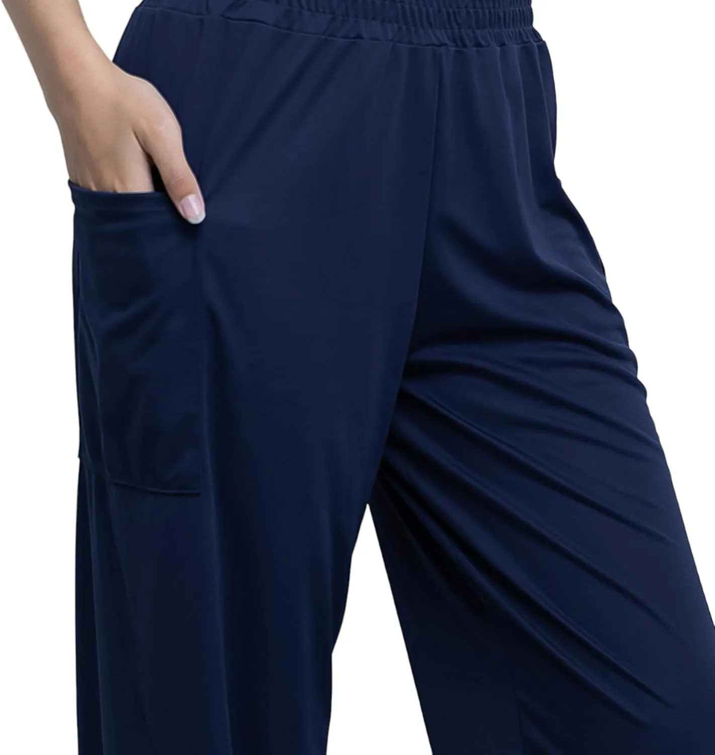 Women's Harem Pants High Waist Hippie Boho Yoga Palazzo Casual with Pockets