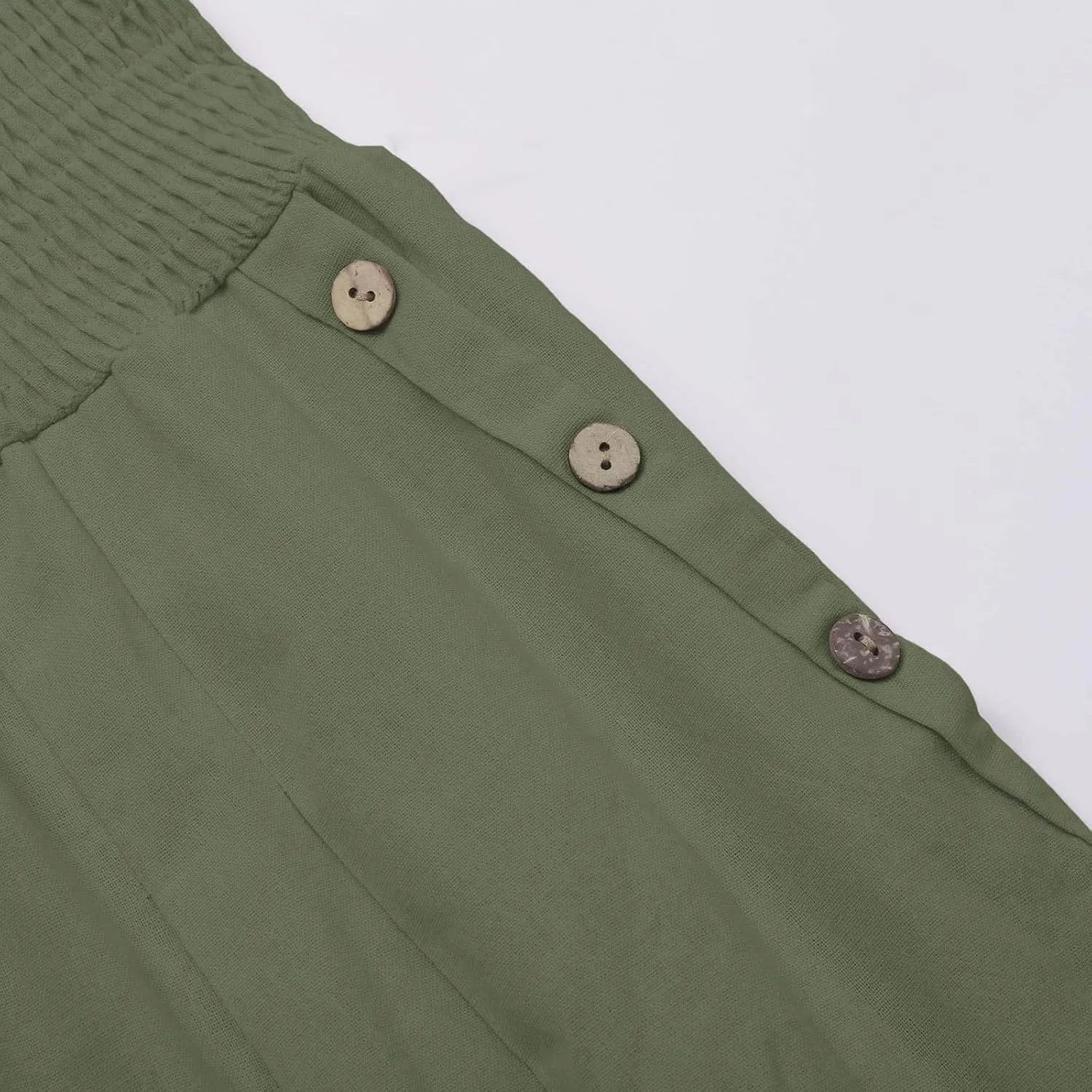 Womens Linen Pants Linen Wide Leg Pants Solid Casual High Waist Women's Summer Linen Pants Casual Loose Cozy Sweatpants