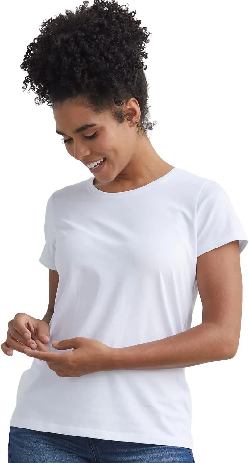 Women's Organic Pima Cotton Relaxed Short Sleeve Crew Neck T-Shirt