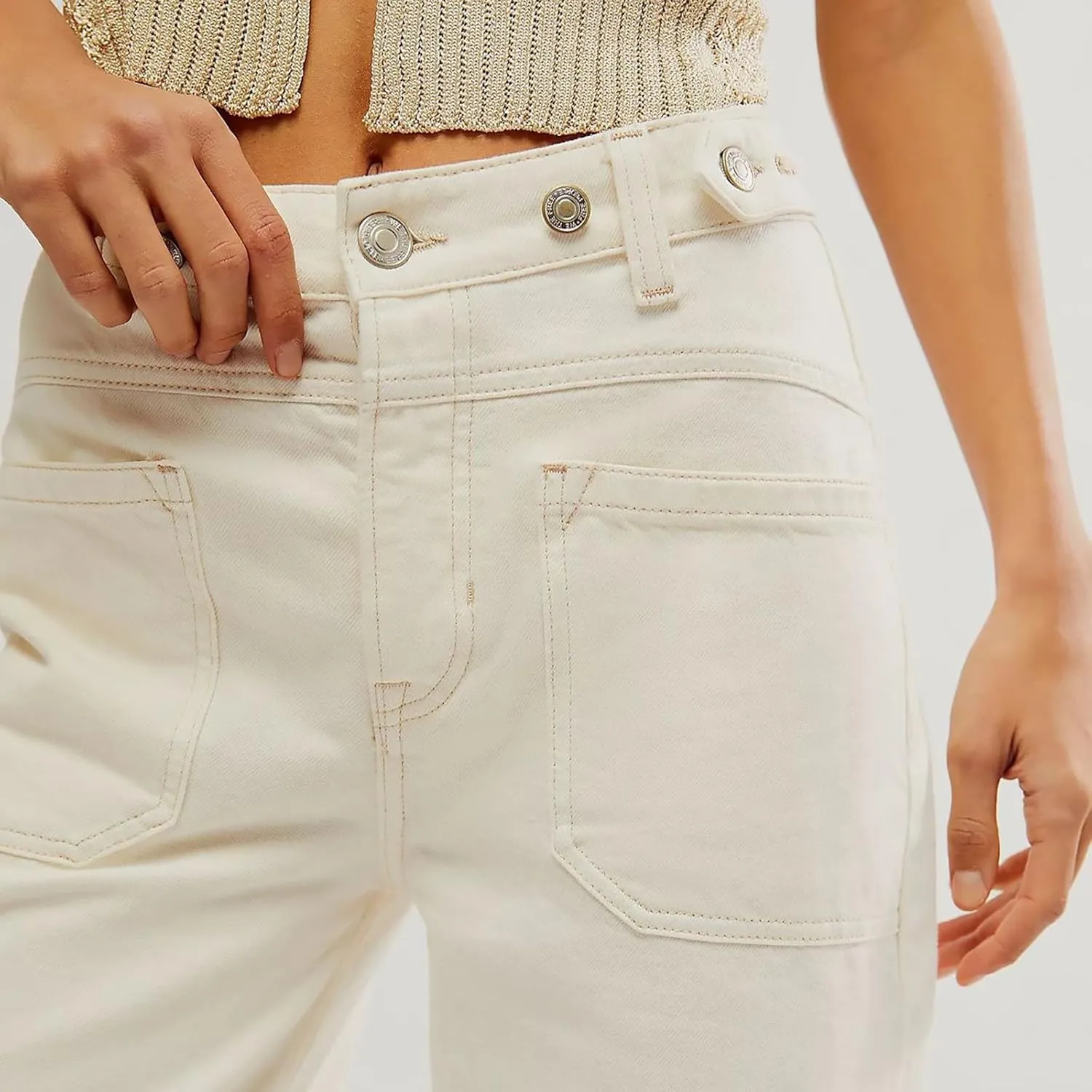Women's Retro Y2k Jeans High Waisted Straight Leg Baggy Streetwear Denim Pants Trendy 2025 Loose Fit Horseshoe Jeans
