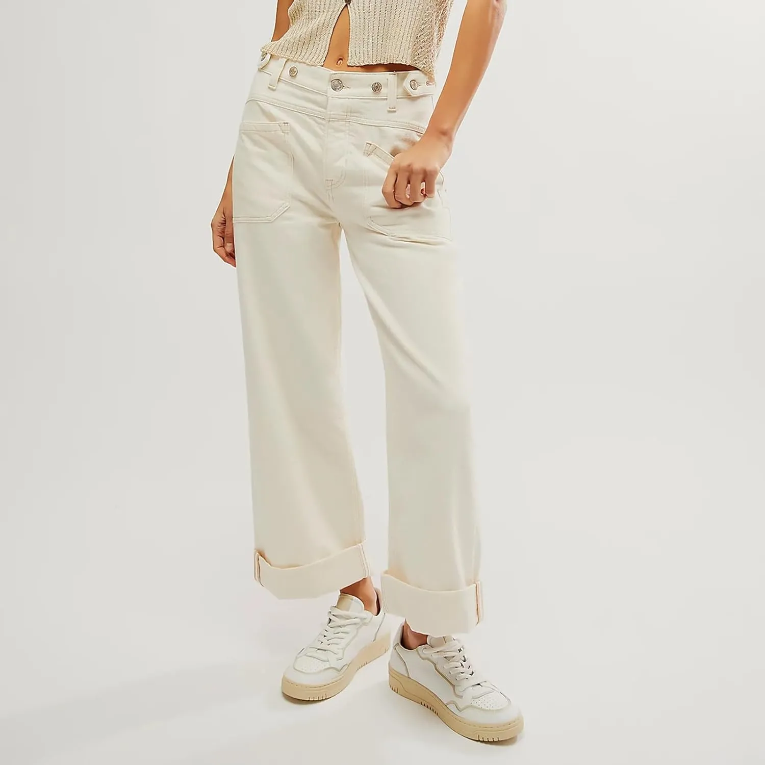 Women's Retro Y2k Jeans High Waisted Straight Leg Baggy Streetwear Denim Pants Trendy 2025 Loose Fit Horseshoe Jeans