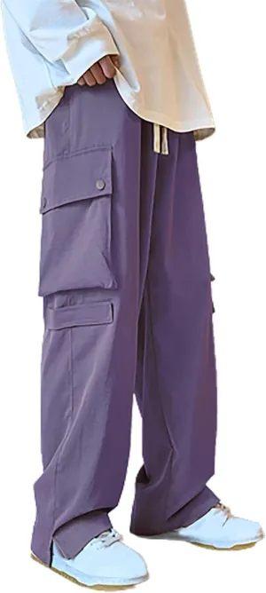 Work Pants for Men Slim Fit Loose Casual Sweatpants Lightweight Tactical Pants Multi Pockets Twill Sport Hiking Pants
