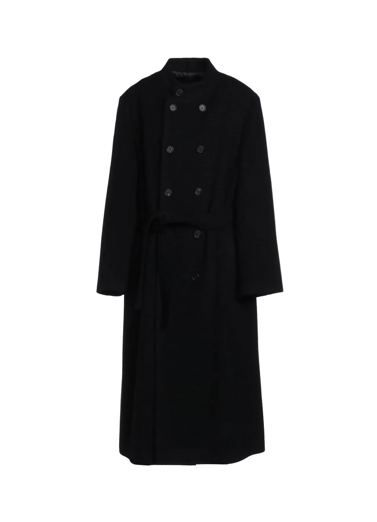 W/TOP MOSSA DOUBLE-BREASTED STAND COLLAR COAT